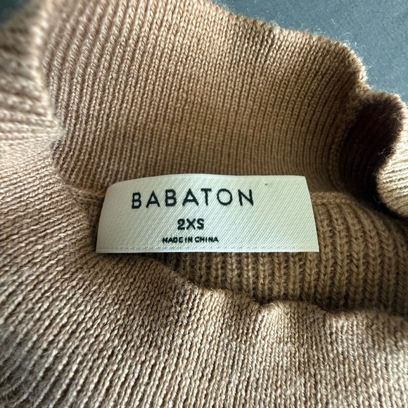 Aritzia Babaton Merino Wool Mock Neck Aesthetica Dress Size 2XS - Picture 4 of 5